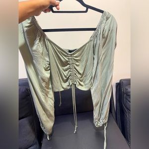 Stunning sage green top